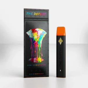 The Dopest Fresh Peach Pie 2G HHCP Liquid Diamonds Indica Disposable