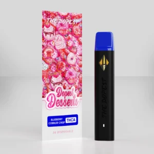 The Dopest Dessert Disposable: 2G THCA Liquid Diamonds Blueberry Cobbler Crisp