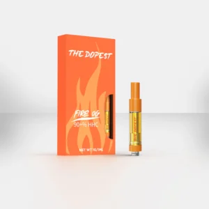 The Dopest Fire OG- Indica HHC Vape Cartridge
