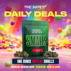 Smalls: Zkittlez Indica flower 28 grams Daily Deal