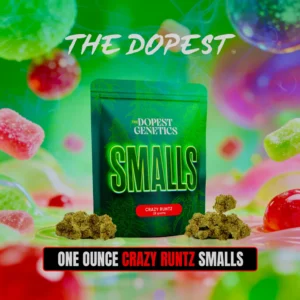 Smalls: CRAZY RUNTZ Indica flower 28 grams