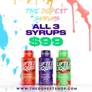 the dopest Syrup Variety 3-pack: 200MG HHCP + HHC Syrup