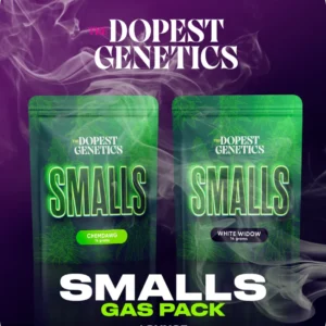 The Dopest 2-PACK SMALLS: THE GAS PACK: White Widow & Chemdawg. One ounce total