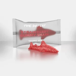 the dopest Individual Strawberry HHC Gummy Shark – 100mg