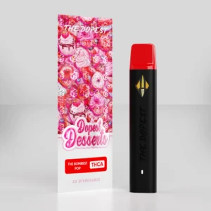 The Dopest Dessert Disposable: 2G THCA Liquid Diamonds Bombest Pop