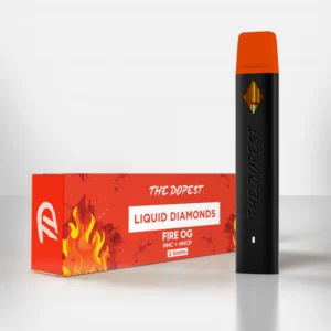 the dopest Fire OG 2G Liquid Diamonds Disposable