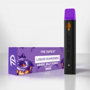 The Dopest Grape Jelly Donut 2G Liquid Diamonds Disposable