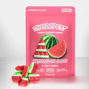 The Dopest Watermelon Slices HHC Gummies – 250MG