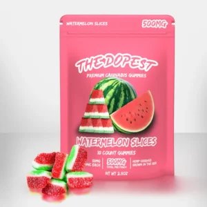 The Dopest Watermelon Slices HHC Gummies – 500MG